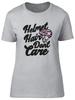 Funny Cycling Bicycle Unisexs TShirt Helmet Hair Dont Care Ladies Gift Tee
