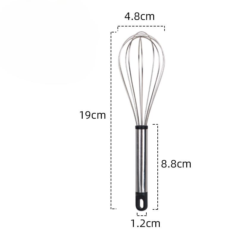 

Ручной миксер Бытовой ручной Миксер для теста из нержавеющей стали Венчик для яиц Инструмент для выпечки No. 46