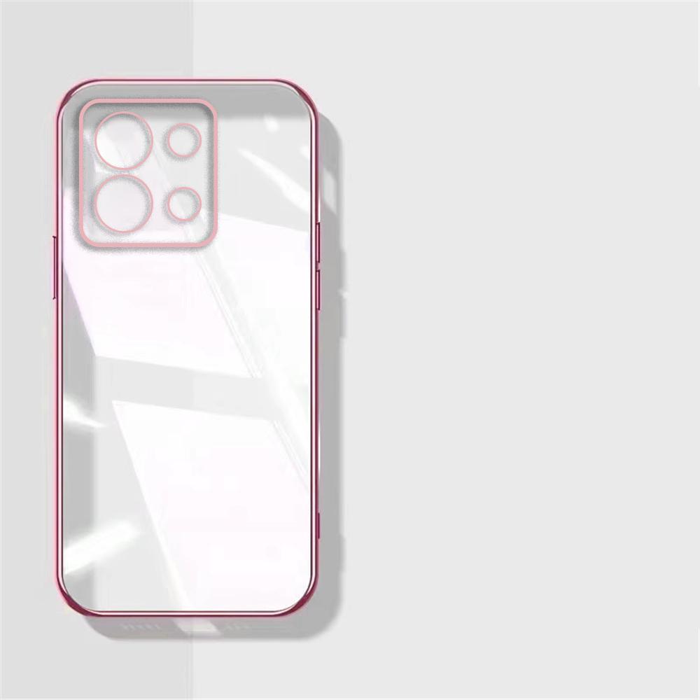 14 C Luxury Transparent Plating Phone Cases For Xiaomi Redmi 14C 12C 13 10C 10 13C 12 10A A3 9 9A A1 A2 Plus Soft Silicone Cover