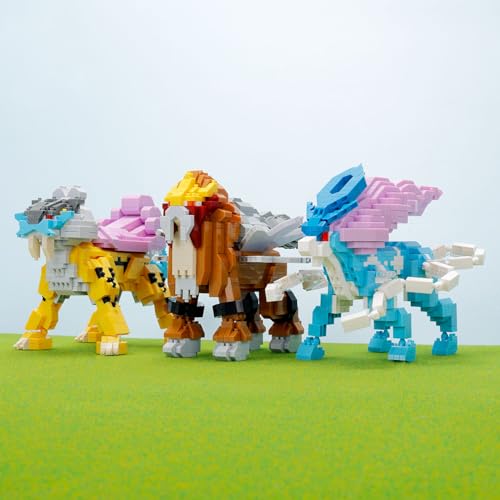 Kawada Nanoblock Pokémon Suicune Deluxe Edition (NBPM_109) - 7 X 28 X 21 Cm, Ages 12 and Up, Interior Decoration, Hobby