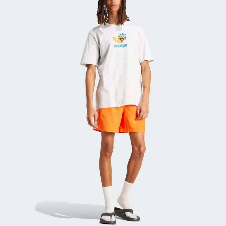 adidas Training Supply Short Sleeve Tee Light Grey Heather Men Streetwear IS2912