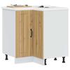 Corner Kitchen Base Cabinet Craft Oak Glued Wood