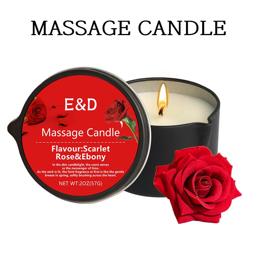 Massage Candle -Essential Oil, For Meditation, Yoga, SPA, Unisex Party Favor & Small Gift, Christmas and Halloween Gifts-2oz