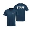 Simple Letter Printed "Staff" Uniform T-Shirt. Summer Cotton O-Neck Short Sleeve Mens T Shirt New S-3XL