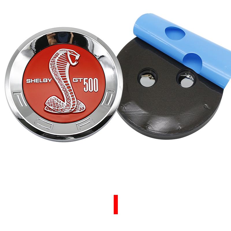 150mm Auto Kofferraum Logo Emblem ABS Reifenstil Plakette Aufkleber für Ford Mustang 5.0 Roush Shelby GT500 Cobra Laguna Autozubehör