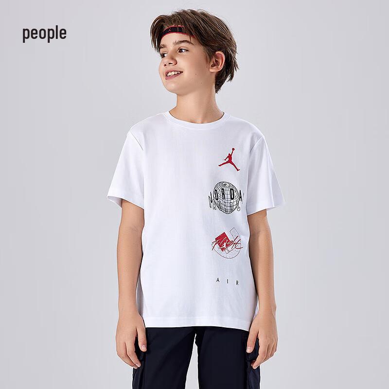 

Jordan AJ Boys Pure Cotton Short Sleeve T-Shirt L