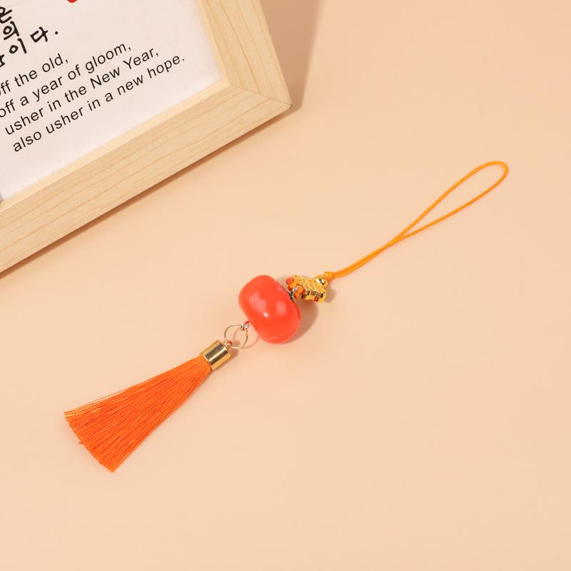 Mid-Autumn Chinese Persimmon Ruyi Wind Chime: Indoor/Outdoor Holiday Decoration