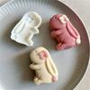 Chinese Style Rabbit Mooncake Mold 75g DIY Hand Pressure Fondant Moon Cake Mould Press Cookie Cutters Baking Tool