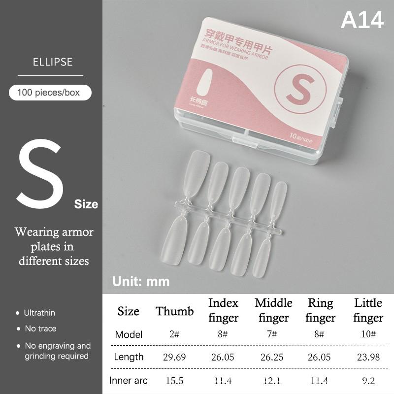 100Pcs/Box Matte Fake Nails No Polishing Press On False Nails Medium Short Design High Matt Soft Gel Nail Tips For Extension