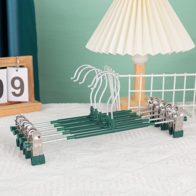 Thickened Anti-slip Trouser Rack Anti-slip and Traceless Trouser Clips Multi-functional Extendable Skirt Clip Rack with Clips