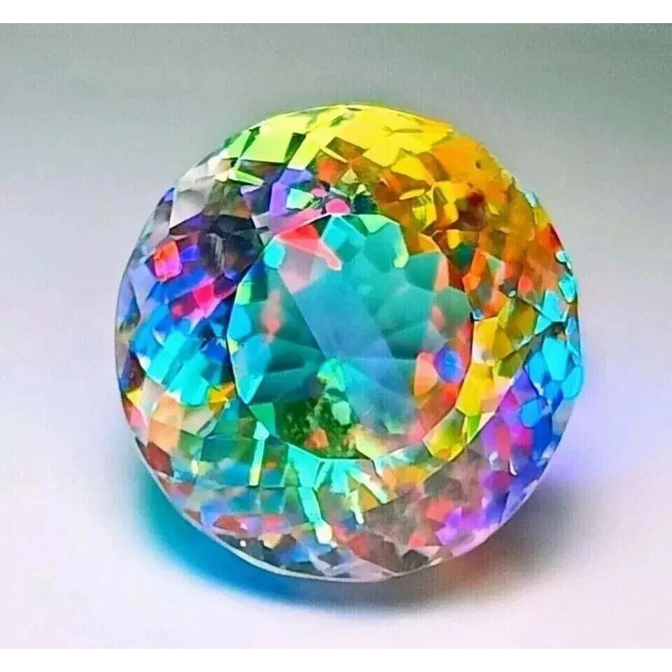 Natural Rainbow Color Mystic Topaz Round
