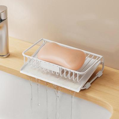 Multifunctional Shower Soap Rack Drainer Kitchen Shelf Sink Rag Dishwashing Detergent Dishcloth Organiser Kitchen Storage Racks