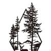 Landscape Wall Decor Iron Sign Black 9.8x4.5inch Decorative Hanging Decoration for Housewarming