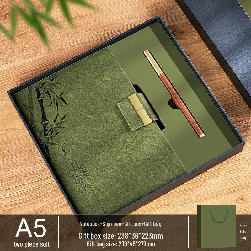Premium Guochao Gift Set: Thick Custom Notebook for Business & Creative Meetings