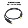 18AWG Straight Head 5.5x2.5mm to 5.5x2.5mm  Power Cord, Male to Male DC5525 Adapter Cable Line for LED Light Fan Router