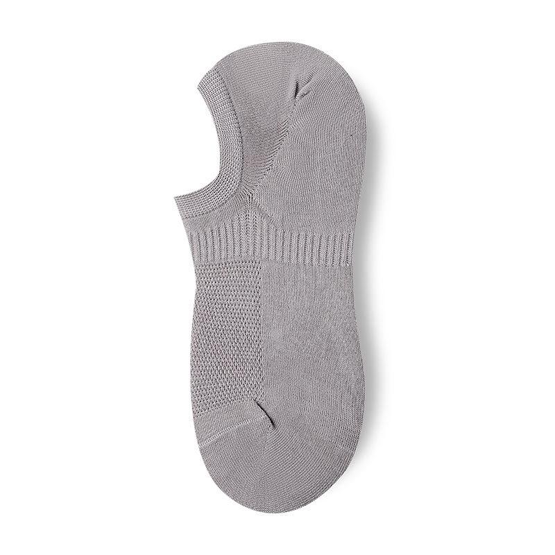 Men's Spring and Summer Pure Cotton Shallow Mouth Deodorant Sweat Absorption Invisible Antibacterial Socks