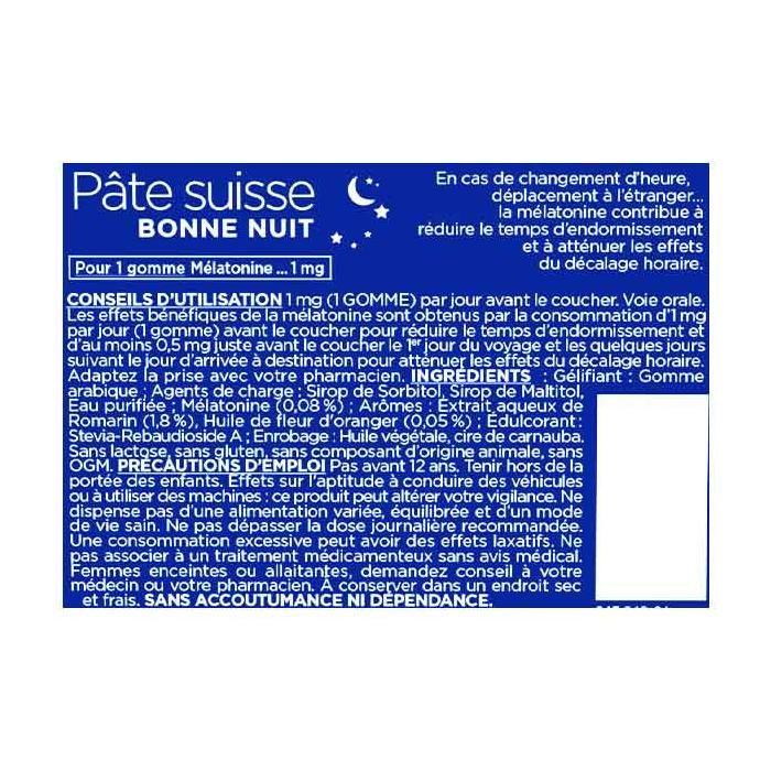 Lehning Vitalité Pâte Suisse Bonne Nuit 40 gommes