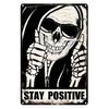 No SMOKING Vintage Metal Tin Sign Stay Postive Wall Stickers for Club Home Decor Warning Sign Gift TIKI Bar Art Posters