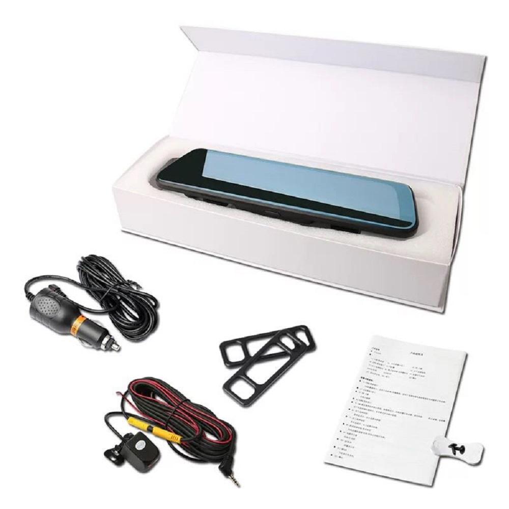 Streaming Dual Dash Cam for Car 10" Full HD 1080P Dash Camera Car DVR Vehicle Camera Video Recorder Dash Cam