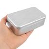 Scatola in banda stagnata spazzolata Contenitore metallico decorativo Portatile Contenitore per tè Organizer per gioielli Mini scatola di latta per casa Ufficio