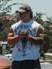Youngla Men's Trendy Loose-Fit Breathable Sports T-Shirt - Wrinkle-Resistant & High Elasticity