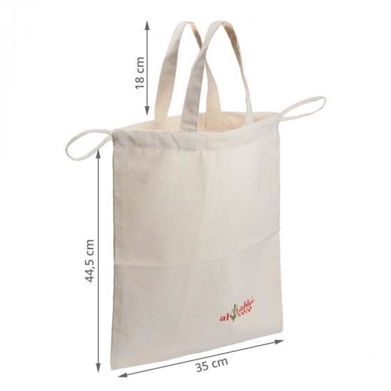 Bread Bag - ECODIS - Cream - Organic Cotton - GOTS Certification - 2 Carrying Handles
