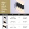 Aluminum LED Wall Lamp Outdoor Waterproof IP66 Yard Wall Light 4W 6W 8W 12W Garden Lights Bedroom Living Room Stairs Lighting