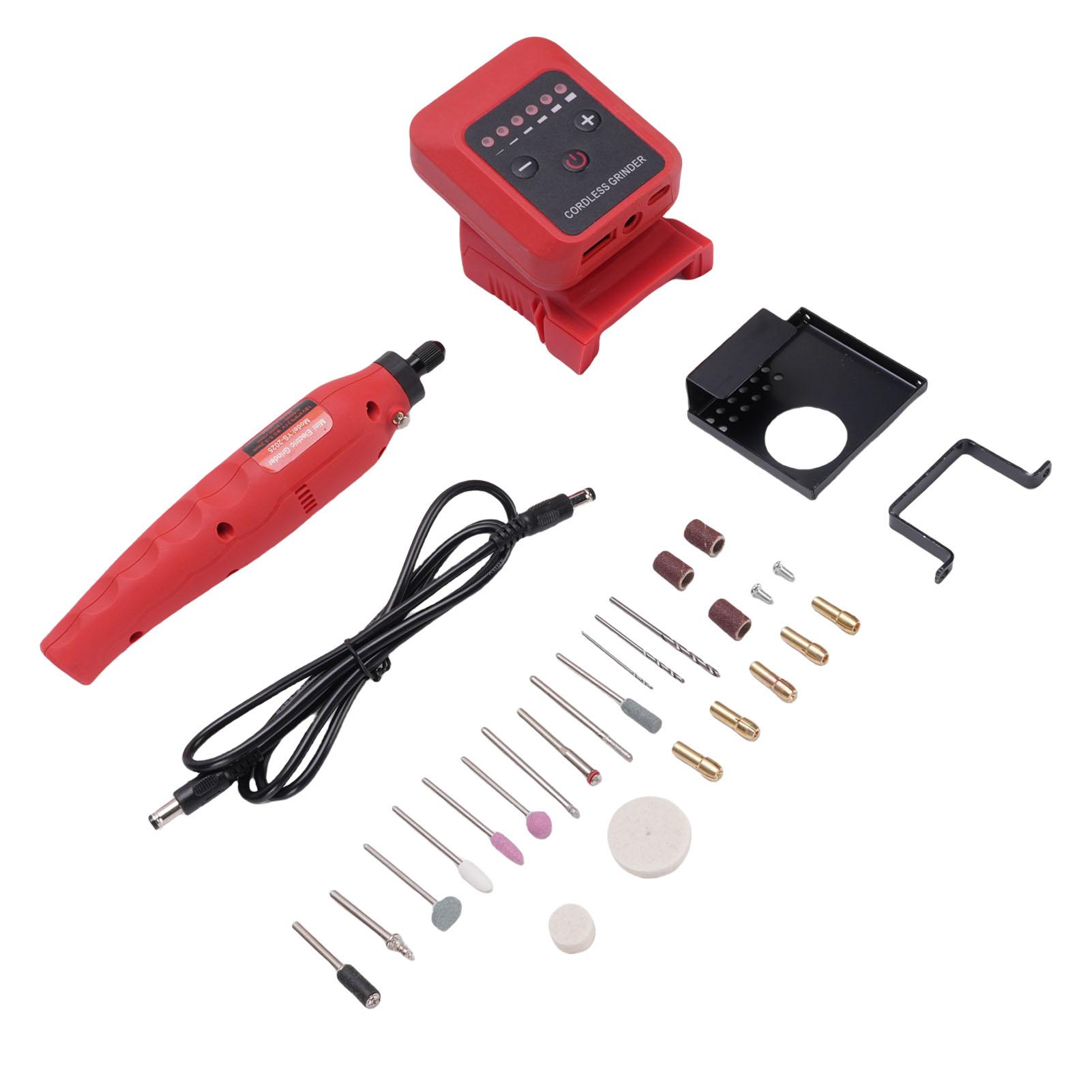 

Small Cordless Grinder 20V Rechargeable Battery Powered Drill 6000 18000rpm Rotary Tool Electric Die