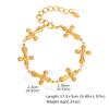 Fashion Resort Ocean Wind Stainless Steel Conch Gold Bracelet Women'S Jewelry 2475