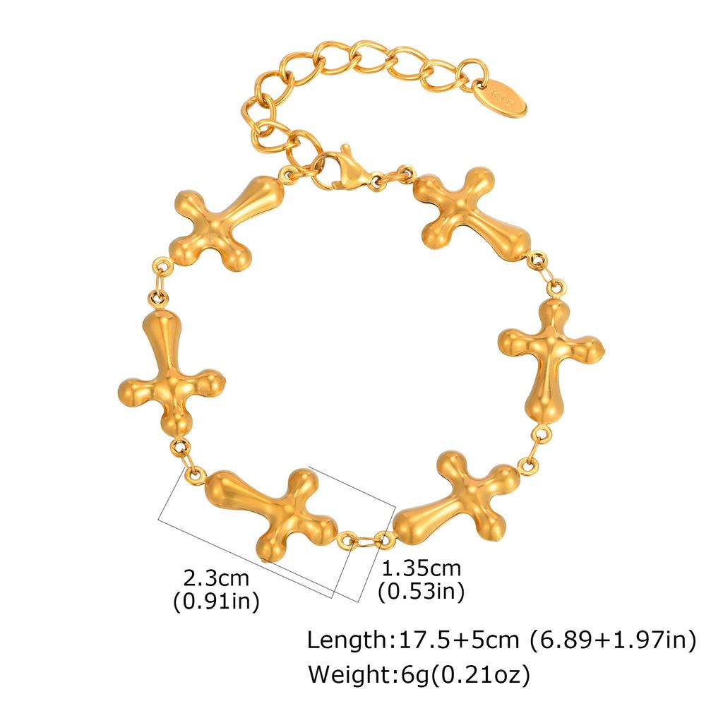Fashion Resort Ocean Wind Stainless Steel Conch Gold Bracelet Women'S Jewelry 2475