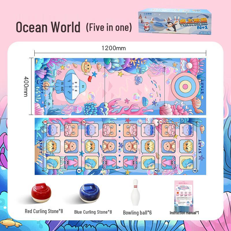 Ocean World 5-in-1 Tabletop Multi-Game Set