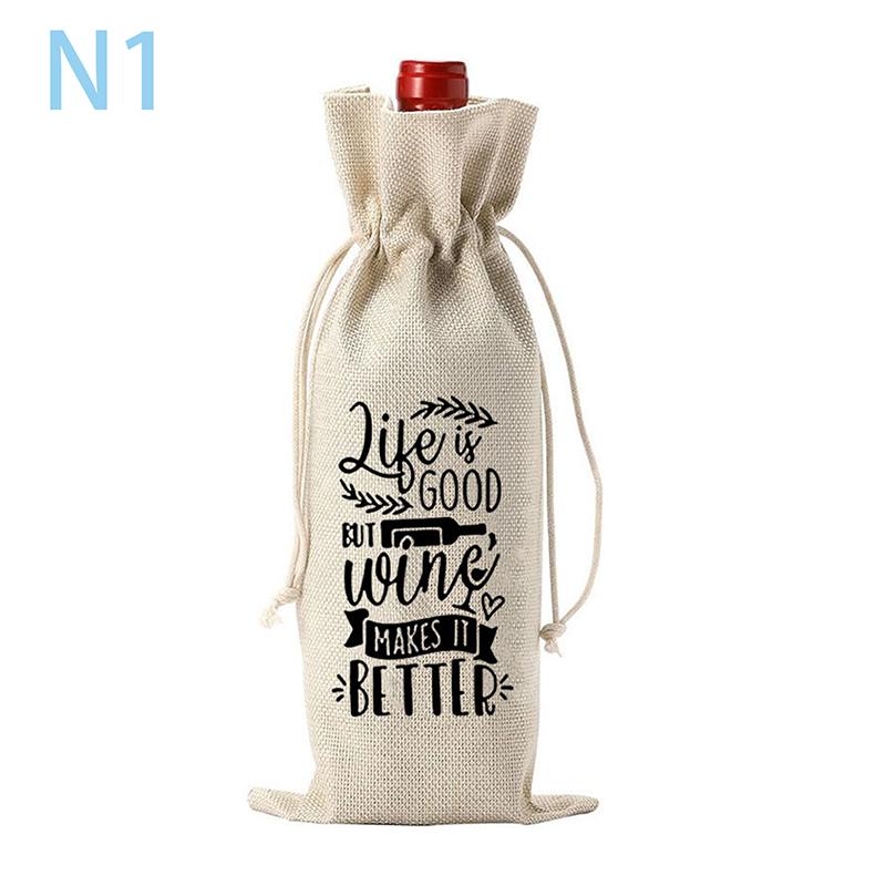 

Винные сумки с завязками на шнурке, чехлы для бутылок красного вина, подарочный мешочек для шампанского, мешковина, упаковочный мешок, свадебное украшение для вечеринки, винные сумки