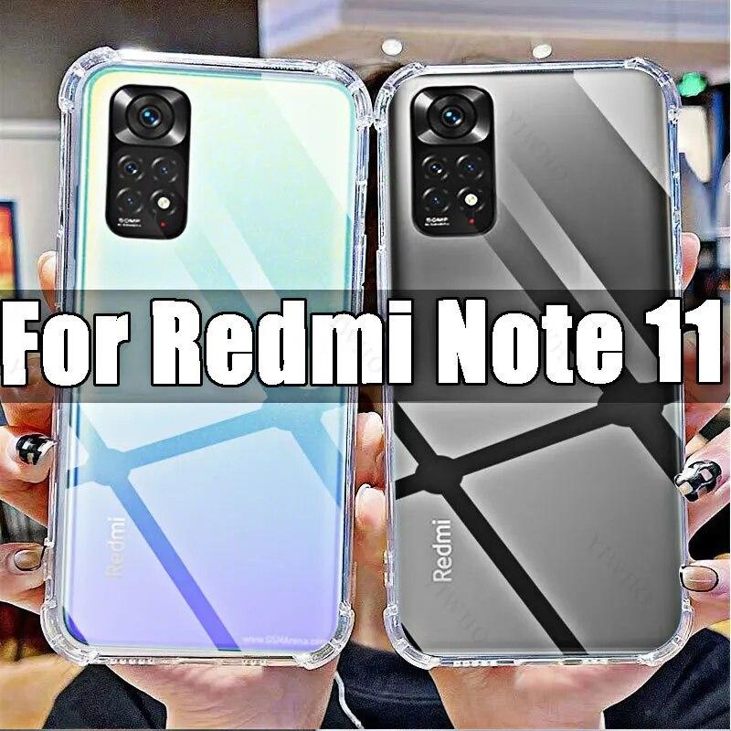 

Прозрачный мягкий силиконовый противоударный чехол для Xiaomi Redmi Note 11 с защитой от царапин HD-чехол для Xiaomi Redmi Note11 6,43 дюйма 2201117TG