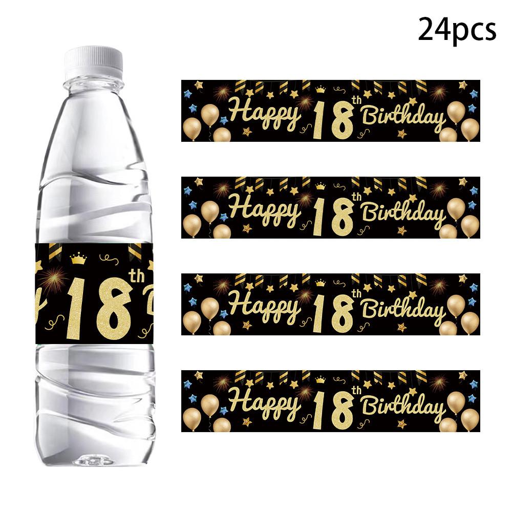 Gold Bottle Black Stickers Kit Age Milestone Celebrations And Halloween Decor