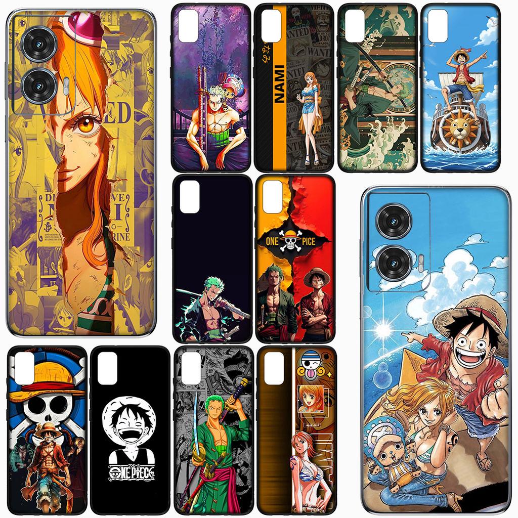 for Motorola Moto G86 G57 G67 G24 G15 G54 Power G13 G14 G34 G35 G45 G53 G55 G64 G75 G72 Case One Pieces Luffy Roronoa Zoro Nami
