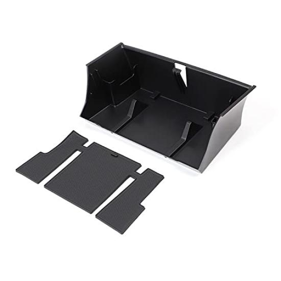 MUMAREN Center Console Storage Box for Land Rover Defender Central Control Storage Custom Interior Storage with Inner Pad and Made of and Stylish