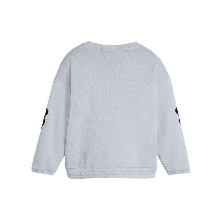 Puma Casual Round Neck Long Sleeve Sweatshirt With Cartoon Element Design Kids Tops Light-Gray 624851-63