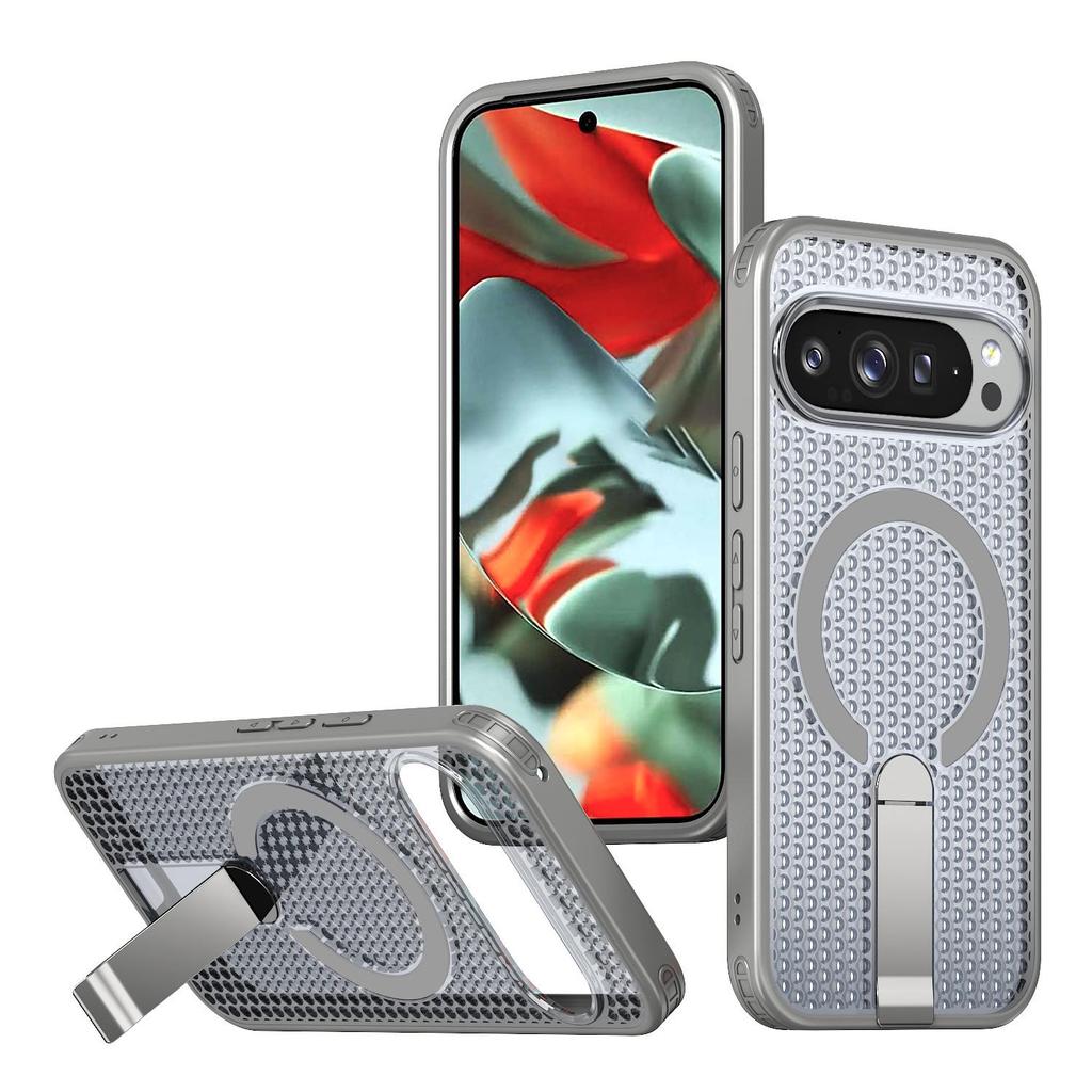 Google Pixel Heat Dissipation Case - Compatible with Pixel 10 Pro & 9A, Magnetic Stand, Fan Star Design.