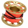15m Cable Scuba Diving Reel Aviation Aluminum Diving Line Reel with Double Ended Hook for Outdoor Boating Marine