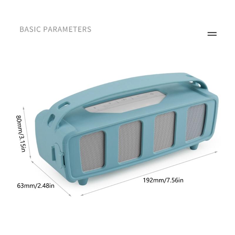 Schutzhülle aus Silikon für Lautsprecher Tasche mit Schultergurt Staubschutzstöpsel Schalllochdesign Schutzhülle