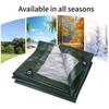 Large Tarpaulin Waterproof Heavy Duty 3mx4m/3m Tarp Rain Cover Reinforced Multipurpose Outdoor Garden Backyard Awning Canopy
