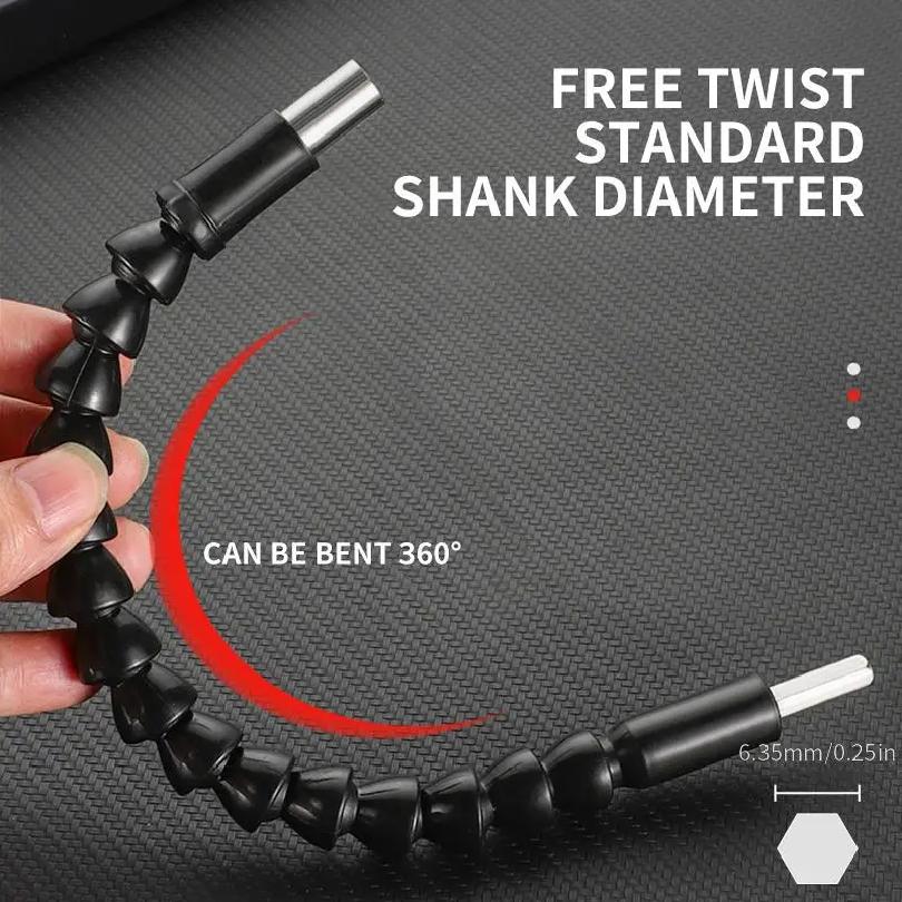 Universal Flexible Shaft Screwdriver Bendable Connecting Rod Multi-Size Bits Sockets L-Wrenches Wrenches Home Craft Kits