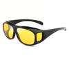 Men's Night Vision Anti-Glare Cycling and Windproof Goggles with Clip-On Multifunctional TV Sunglasses and Protective Eyewear.