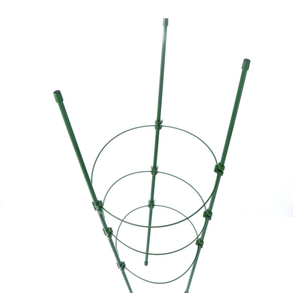 Rings Green Durable Tomato Cage Decorative Trellis Bracket Climbing Vine Rack Potted Support Frame