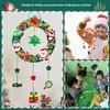 Kids' DIY Cartoon Christmas Wreath Craft Kit