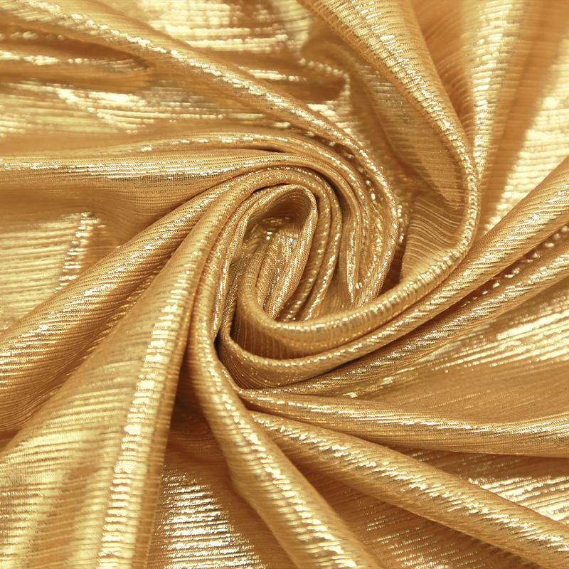 Sparkling Elastic Fabric for Dance Wear Costumes Dress Gilded Soft Stretch Fabric Background Decoration Clothing DIY Material