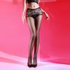 Sexy Women Lace Waist Briefs Panties Patchwork Stocking 2 In 1 Pantyhose Oil Glossy Shiny Thin Breathable Tights Maid Stockings