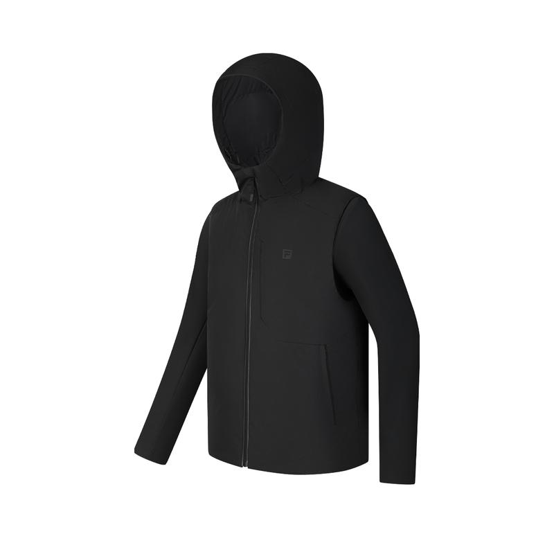 New FILA Down Jacket Men's Pitch Black A11M441906FBK