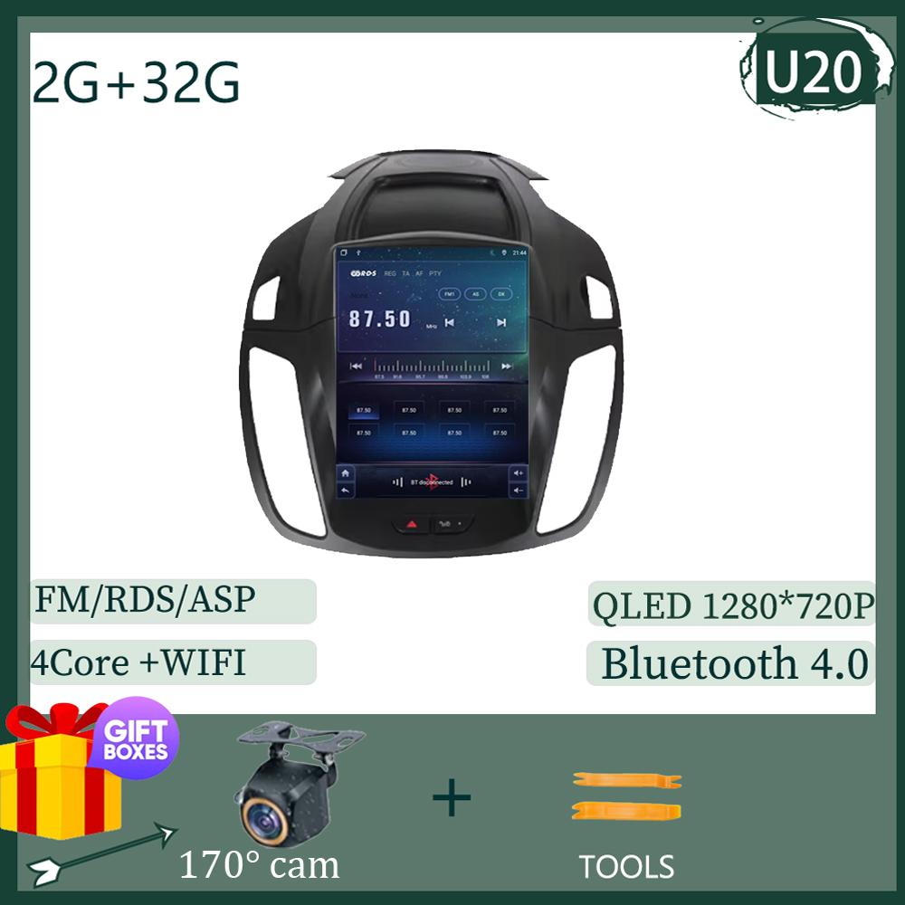 

9,7-дюймовый Android автомобильный радиоприемник для Ford Kuga 2 Escape 3 2012 - 2019 4G беспроводной CarPlay автомобильный радиоприемник мультимедийный плеер GPS 2 Din