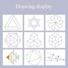 Drawing Template Springhall Angle Multifunctional Drawing Ruler Circle Maker Drawing Ruler